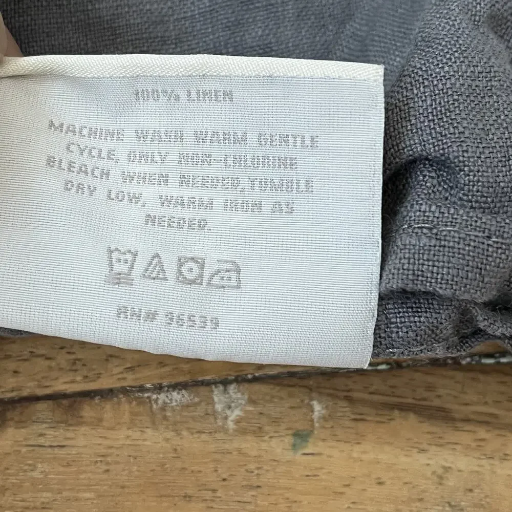Southern Living Gray Kitchen Towels Set of 3 100% Linen 20